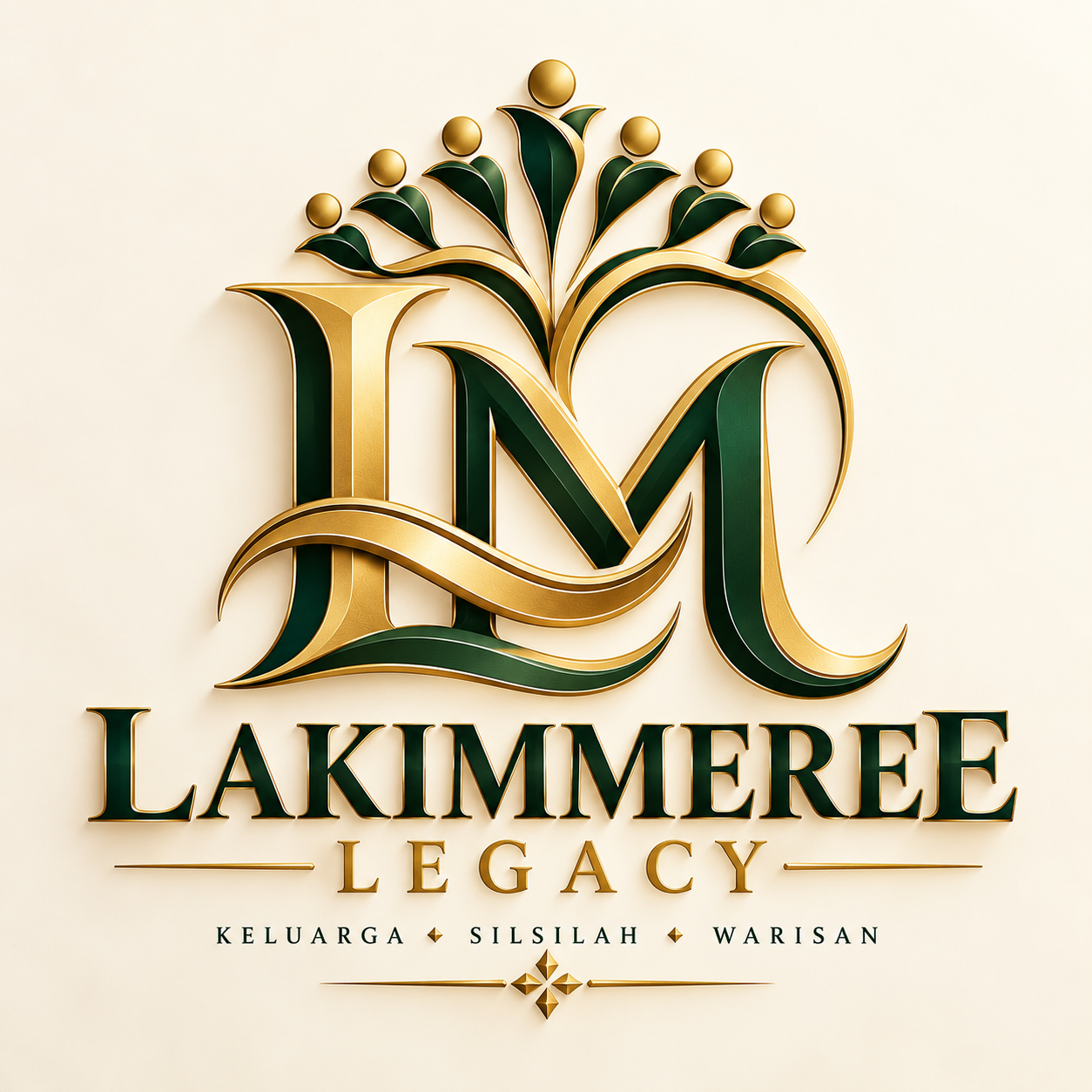 Logo rasmi LAKIMMEREE LEGACY — tujuh cabang keluarga